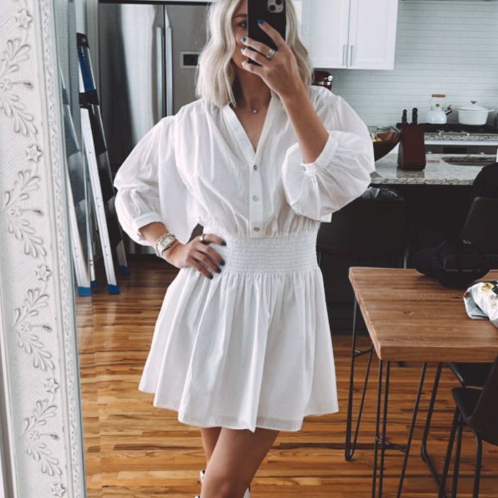 Pinch White button down dress